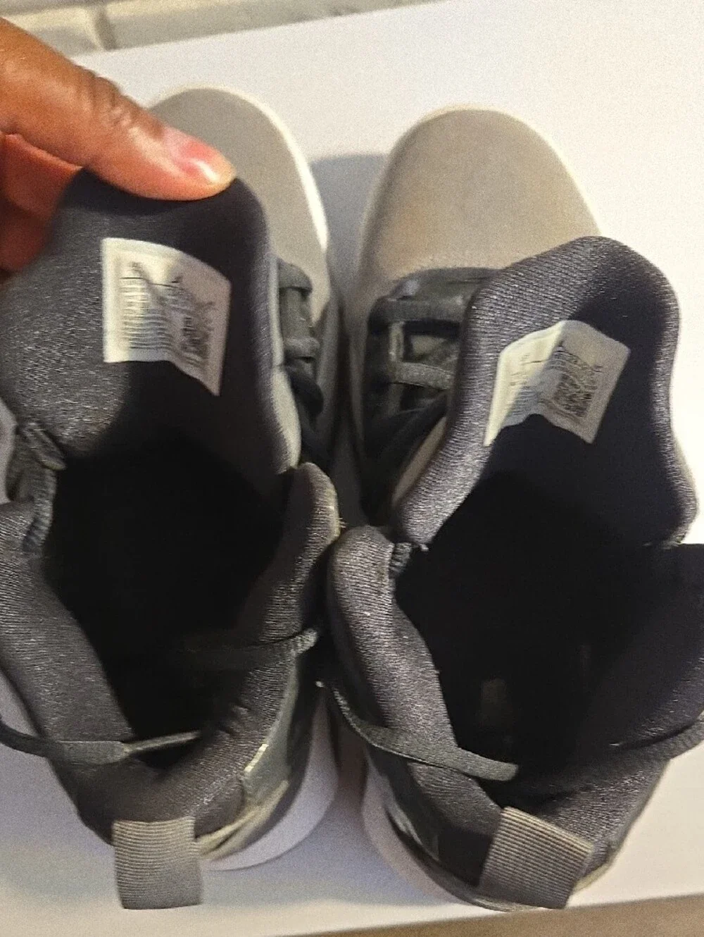 Jordan Gray Mid-Top Basketball Sneakers